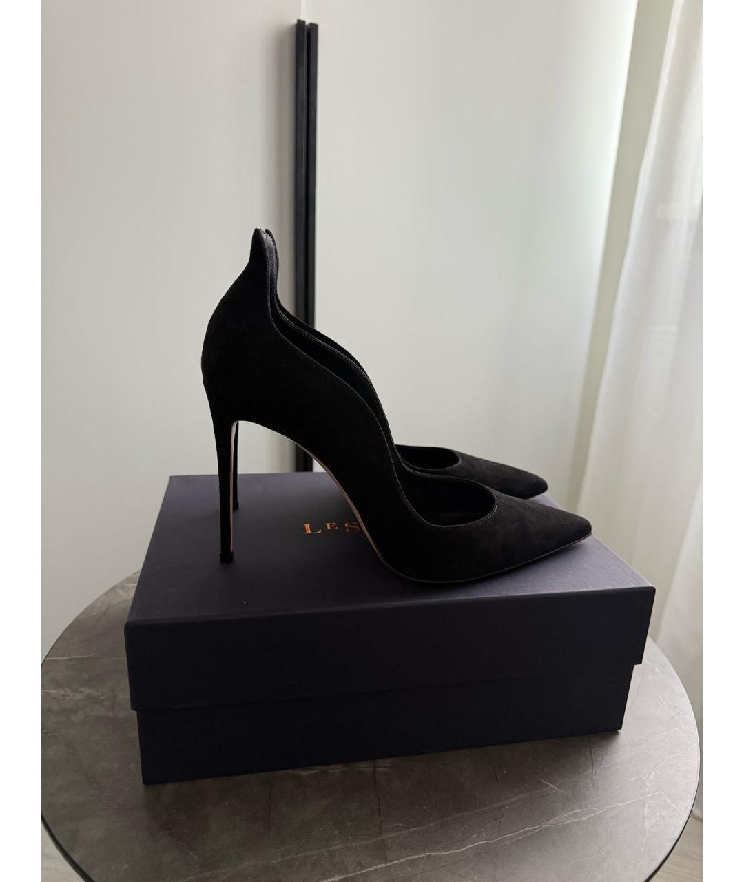 LE SILLA Черные замшевые туфли, фото 6