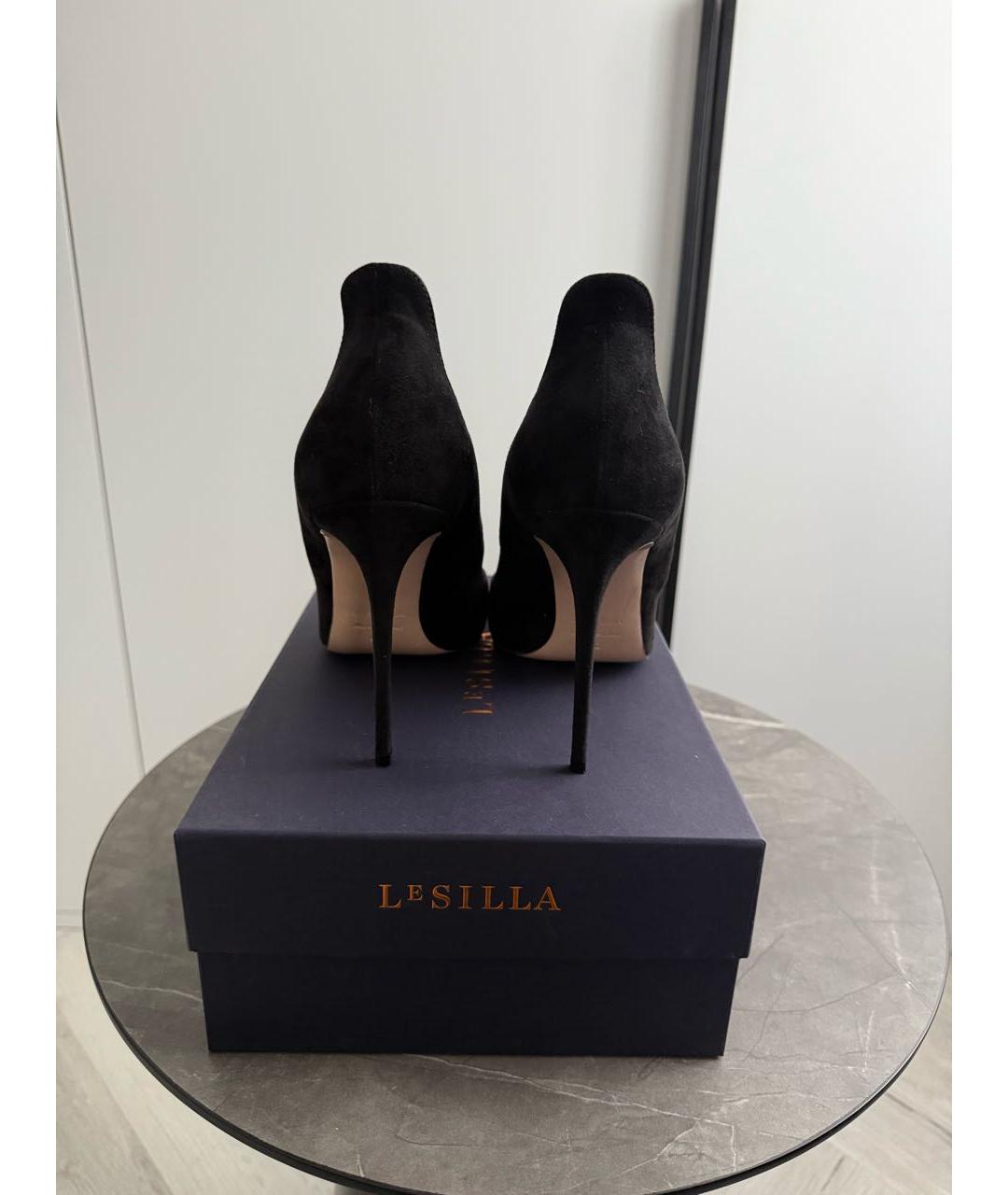 LE SILLA Черные замшевые туфли, фото 4