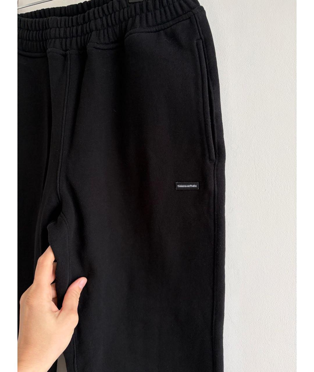 THISISNEVERTHAT Черные хлопковые повседневные брюки, фото 7