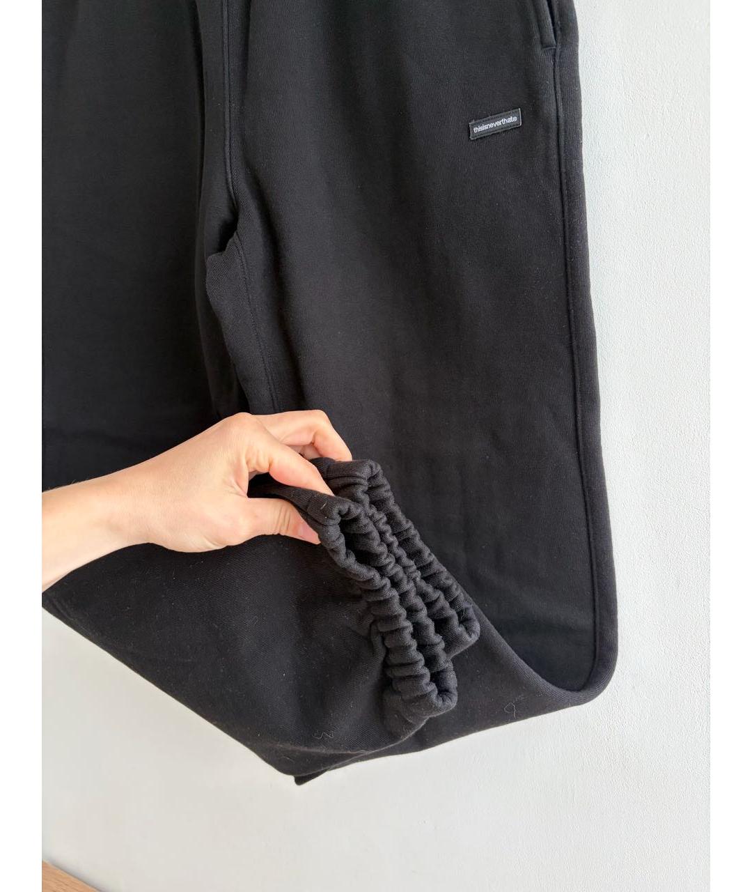 THISISNEVERTHAT Черные хлопковые повседневные брюки, фото 3