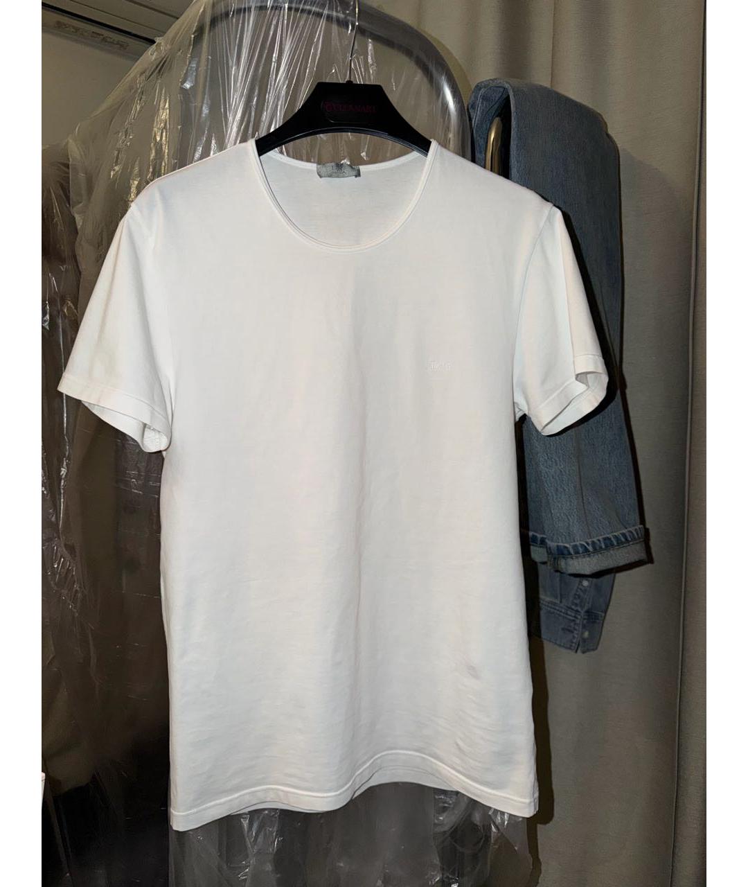 CHRISTIAN DIOR Белая хлопковая футболка, фото 5
