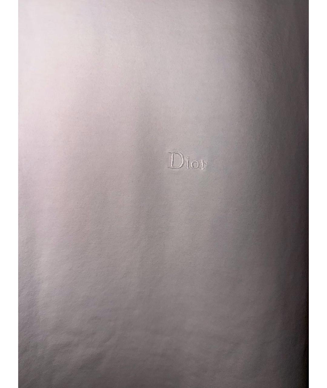 CHRISTIAN DIOR Белая хлопковая футболка, фото 2
