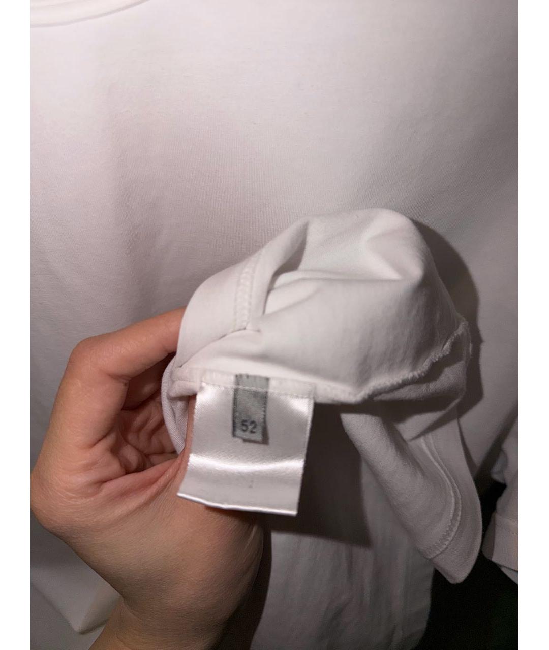 CHRISTIAN DIOR Белая хлопковая футболка, фото 4