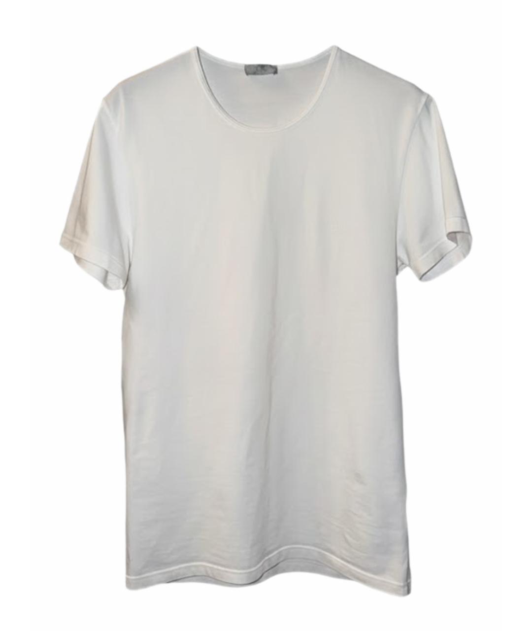 CHRISTIAN DIOR Белая хлопковая футболка, фото 1