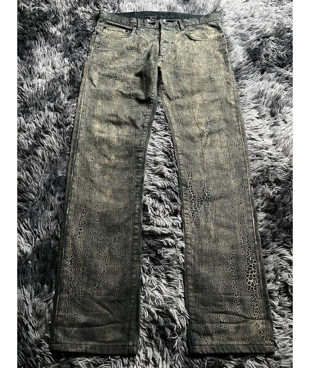 CHRISTIAN DIOR Мульти хлопковые прямые джинсы, фото 9