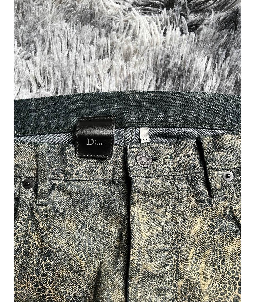 CHRISTIAN DIOR Мульти хлопковые прямые джинсы, фото 7