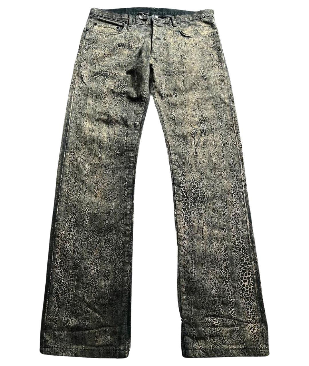 CHRISTIAN DIOR Мульти хлопковые прямые джинсы, фото 1