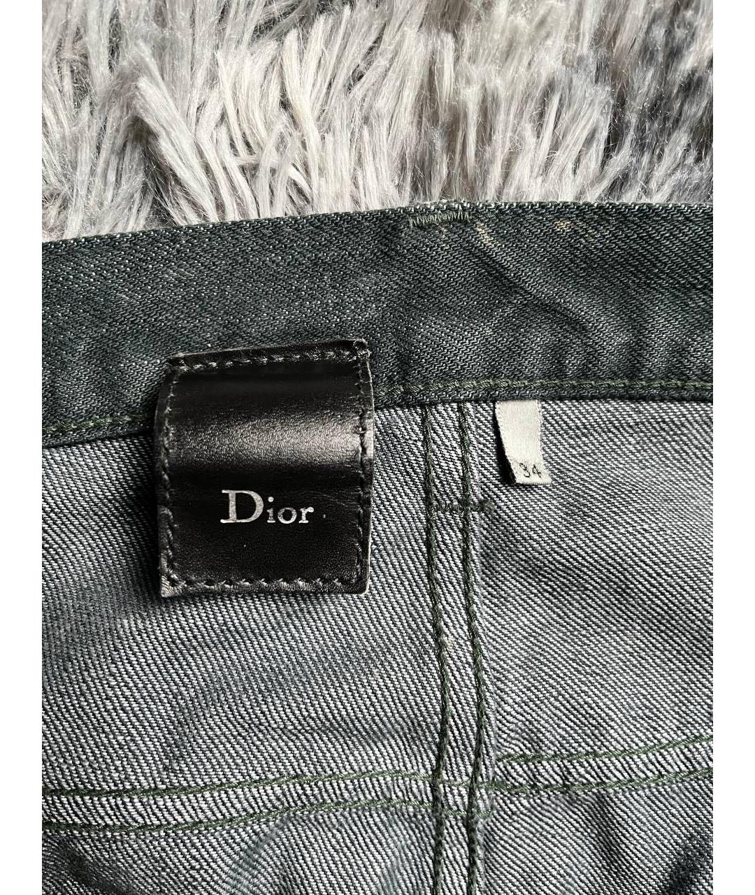 CHRISTIAN DIOR Мульти хлопковые прямые джинсы, фото 6