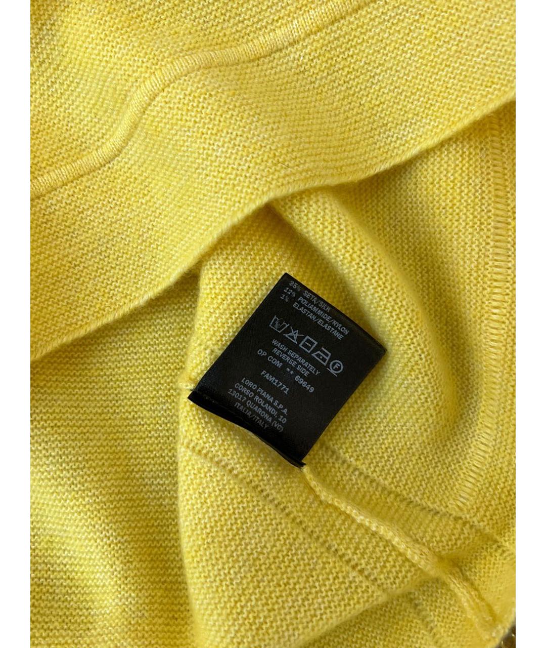 LORO PIANA Желтый джемпер / свитер, фото 6