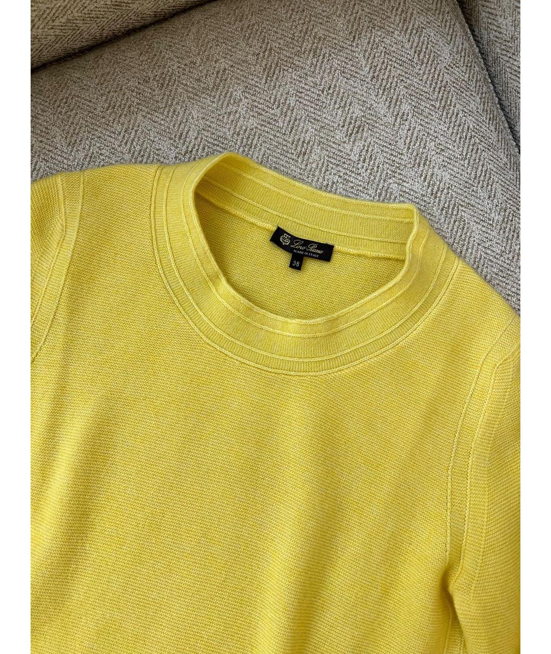LORO PIANA Желтый джемпер / свитер, фото 2