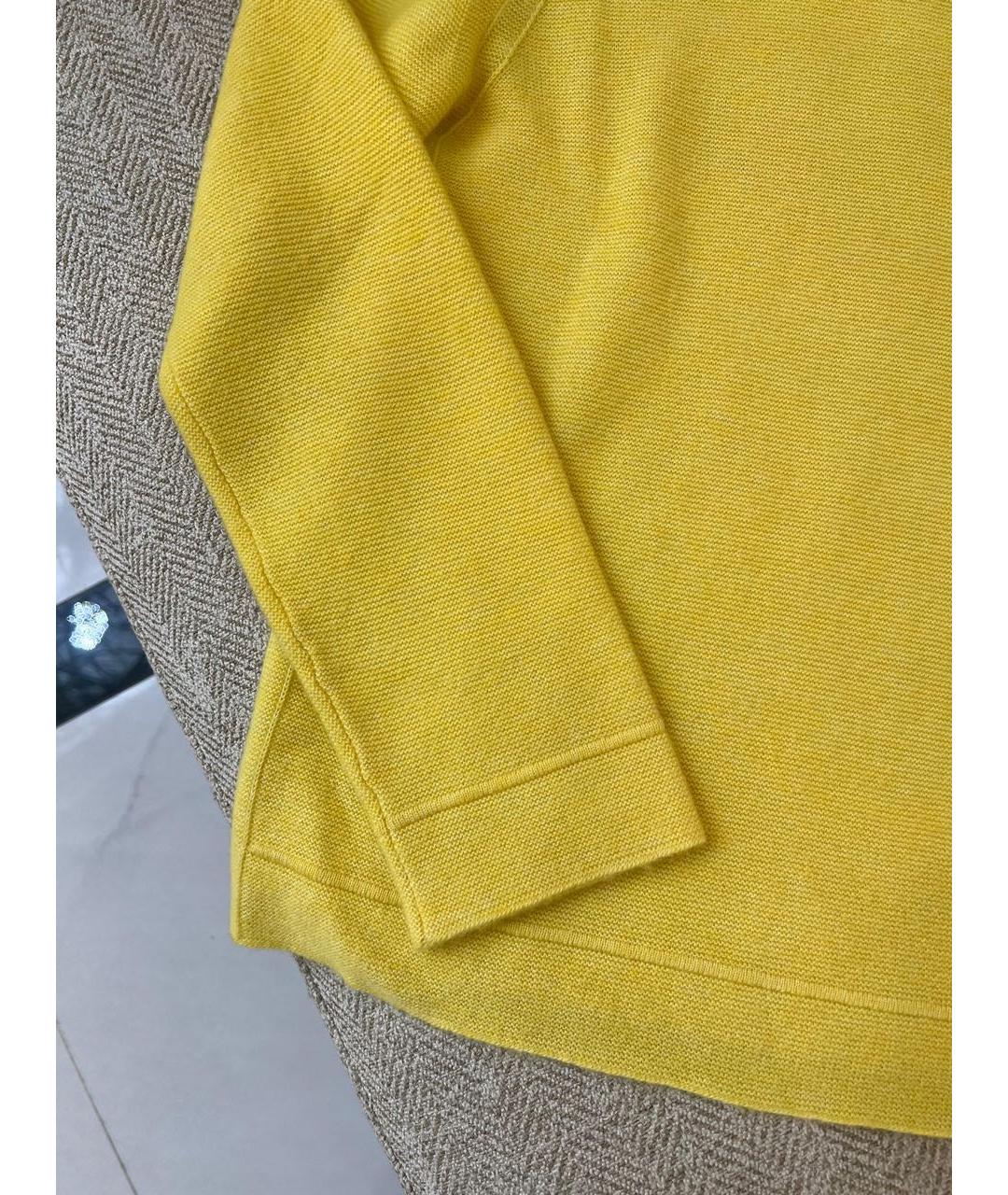 LORO PIANA Желтый джемпер / свитер, фото 3