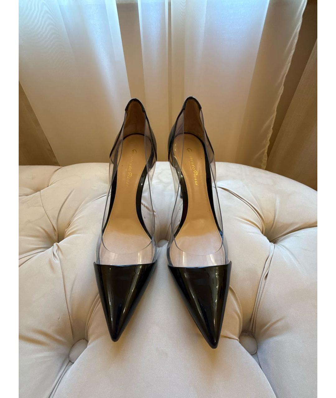 GIANVITO ROSSI Черные кожаные туфли, фото 2