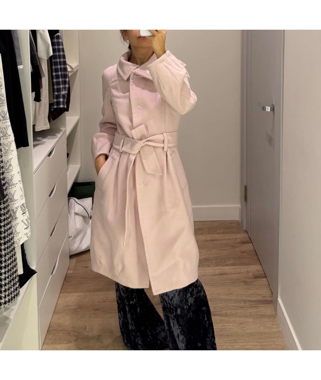 UNGARO Розовое кашемировое пальто, фото 2