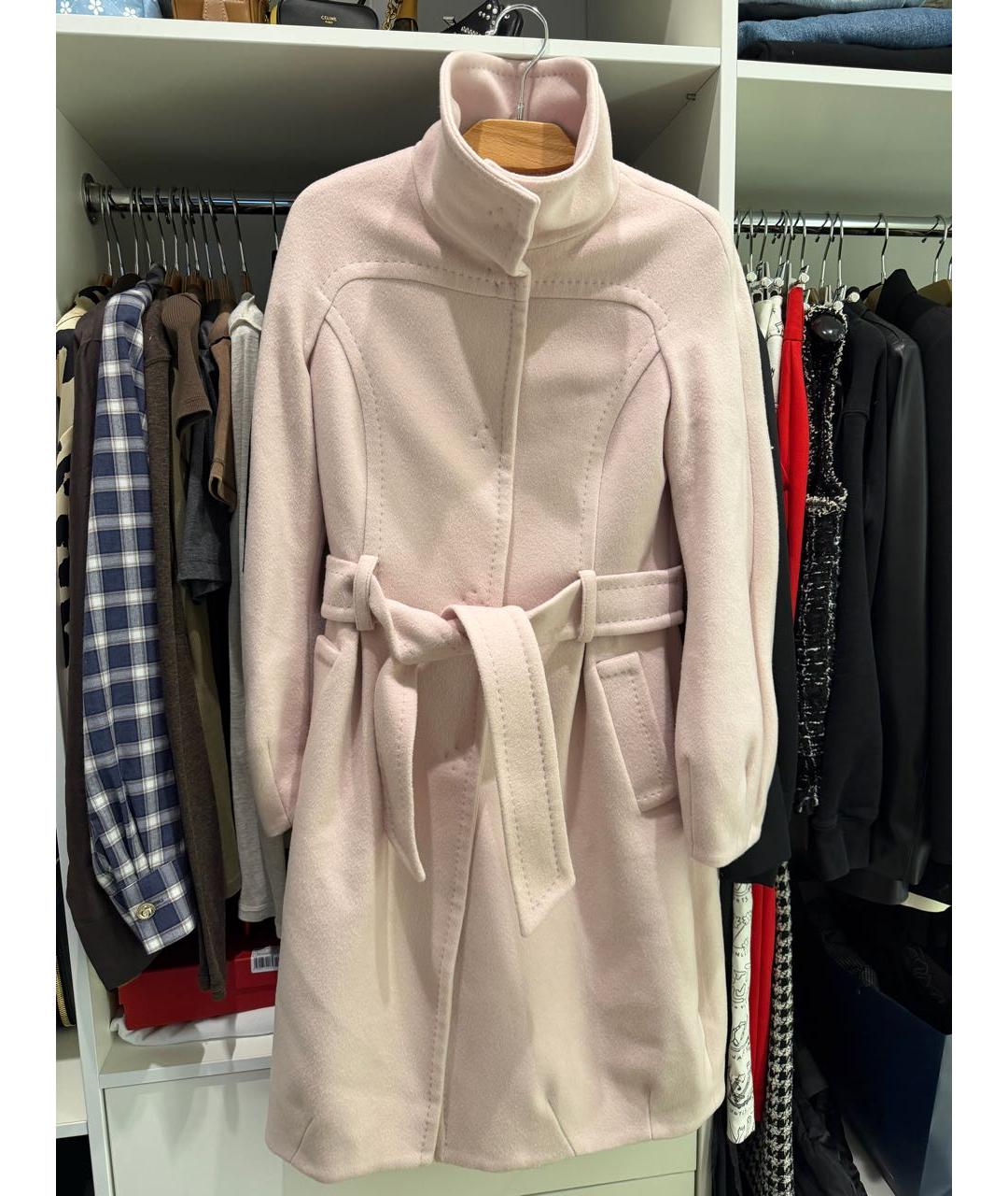 UNGARO Розовое кашемировое пальто, фото 3