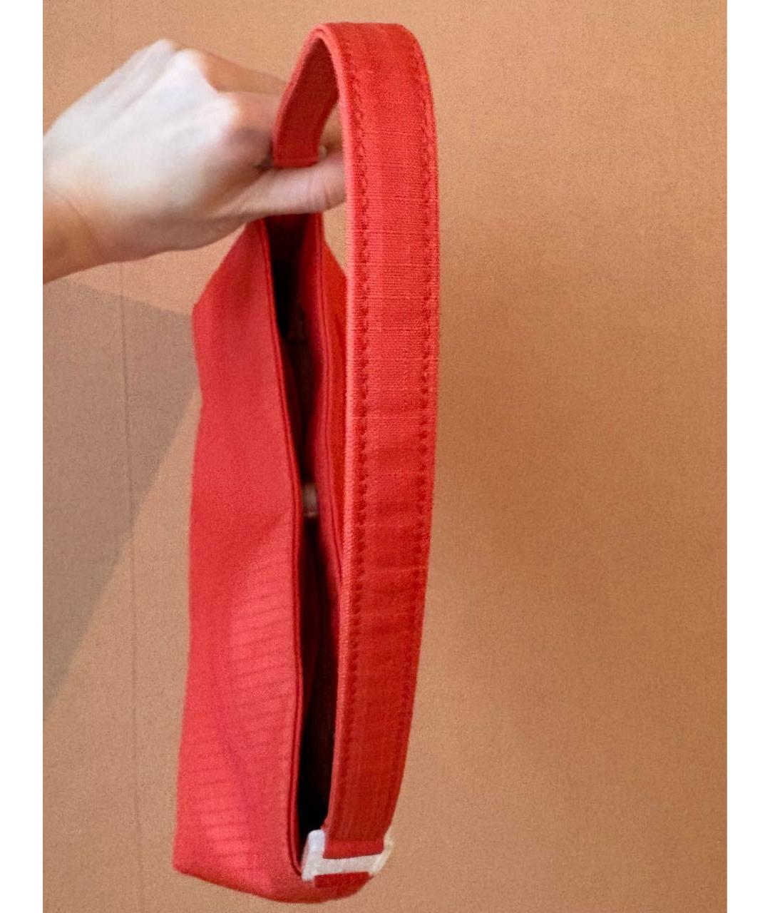 GIVENCHY Оранжевая тканевая сумка с короткими ручками, фото 8