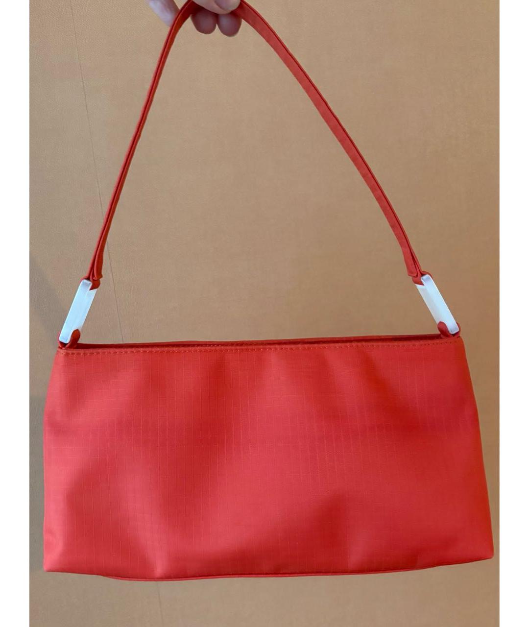 GIVENCHY Оранжевая тканевая сумка с короткими ручками, фото 9