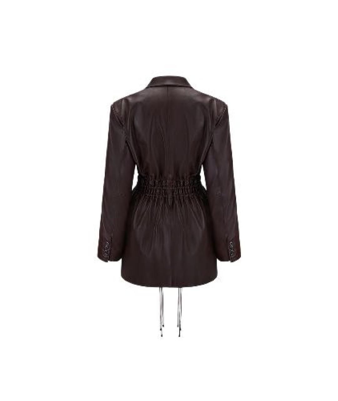 THE MANNEI Коричневый кожаный жакет/пиджак, фото 3