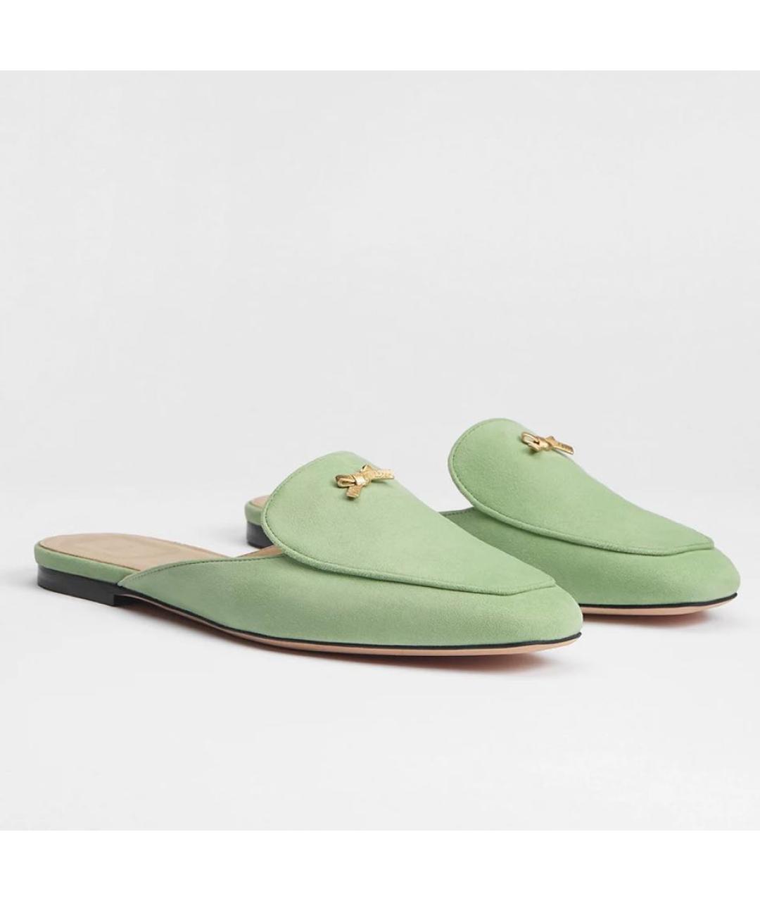 CHRISTIAN DIOR Зеленые мюли, фото 3