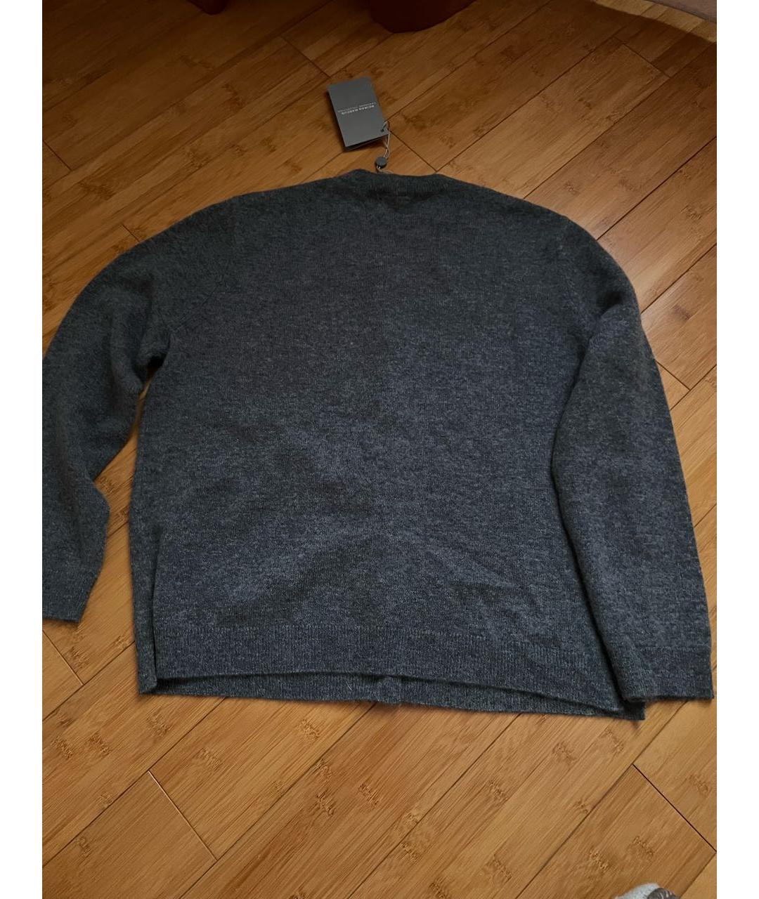 NEIL BARRETT Антрацитовый кашемировый кардиган, фото 2