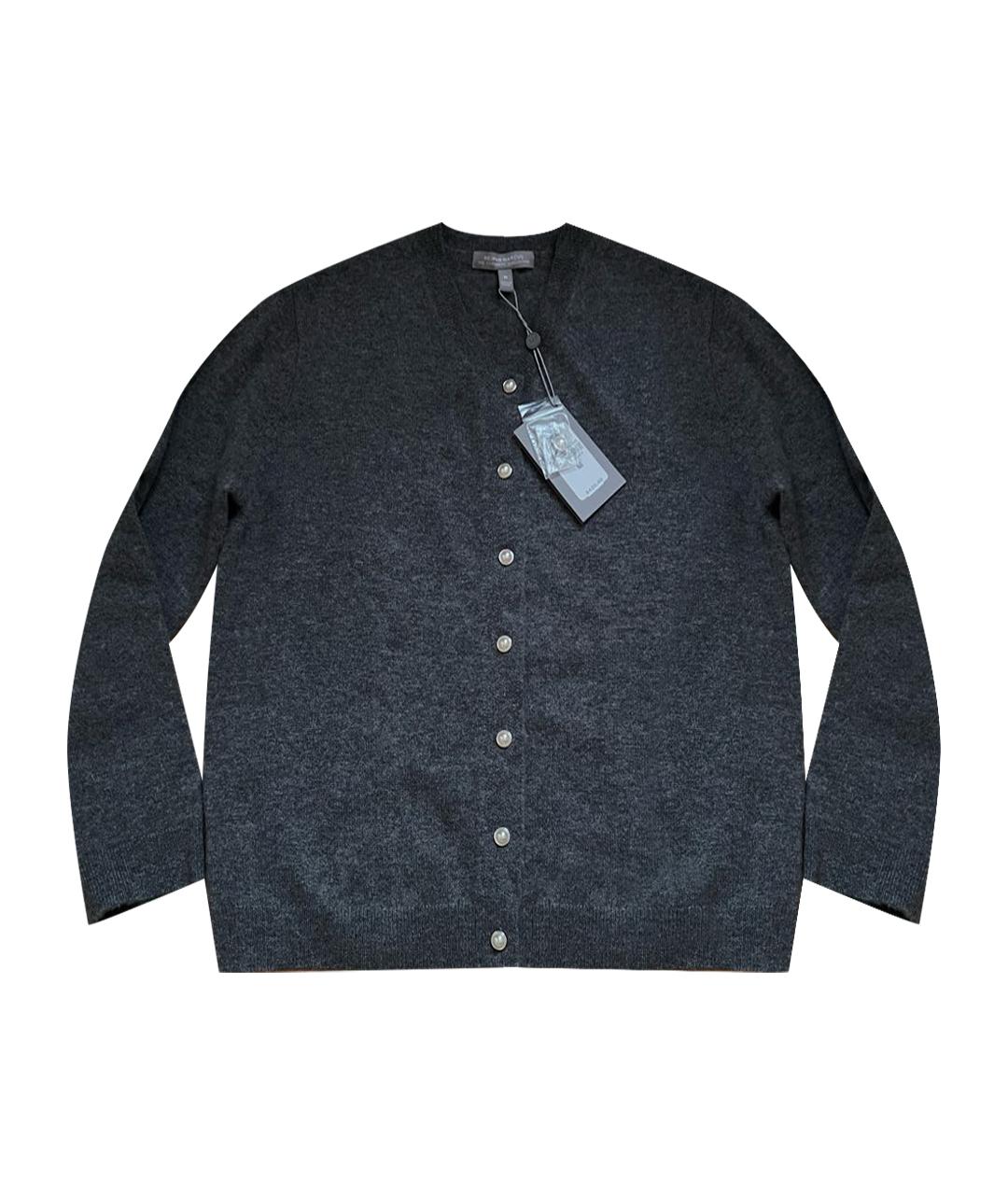 NEIL BARRETT Антрацитовый кашемировый кардиган, фото 1