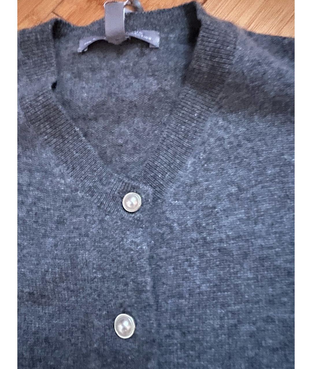 NEIL BARRETT Антрацитовый кашемировый кардиган, фото 4