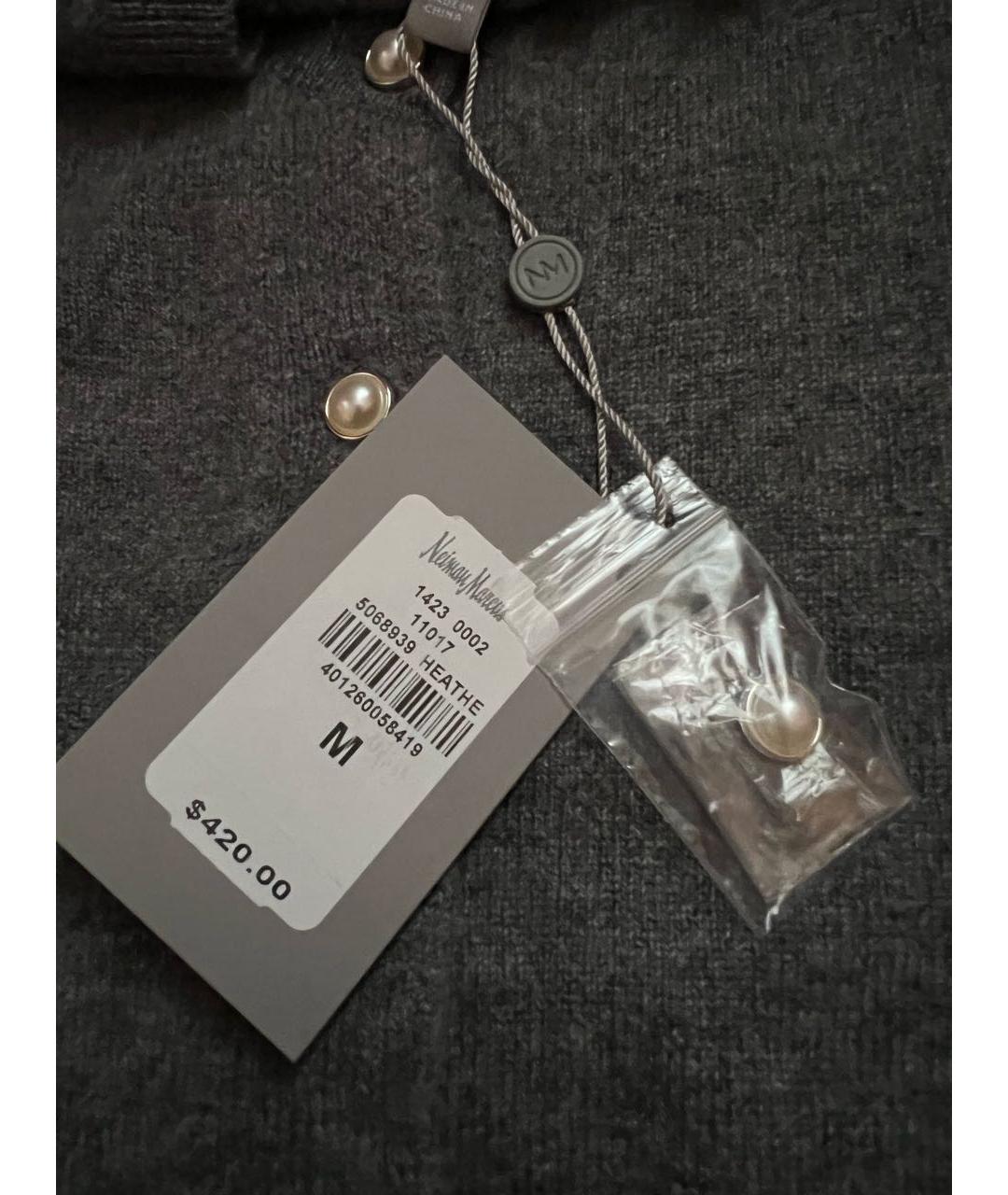 NEIL BARRETT Антрацитовый кашемировый кардиган, фото 6