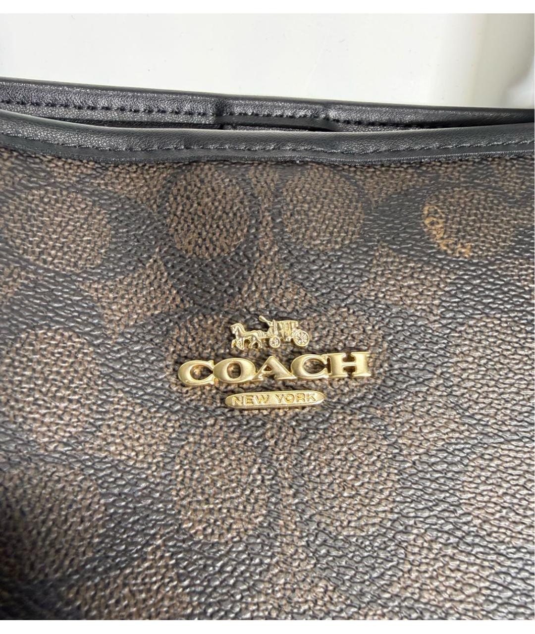 COACH Коричневая сумка тоут, фото 5