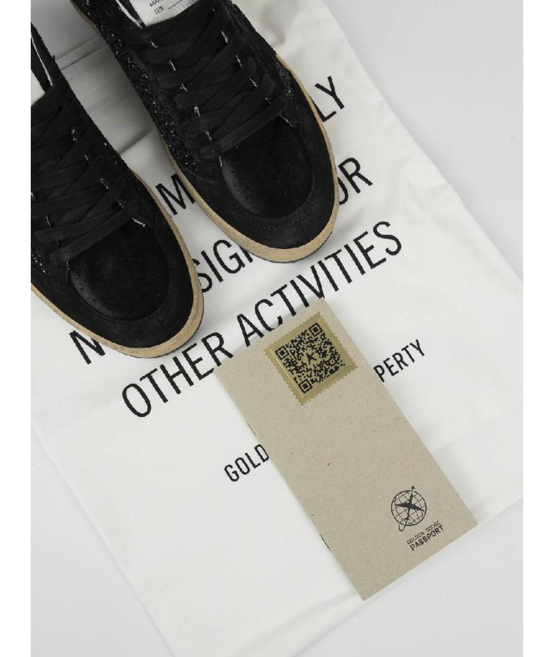 GOLDEN GOOSE DELUXE BRAND Черные замшевые кеды, фото 3