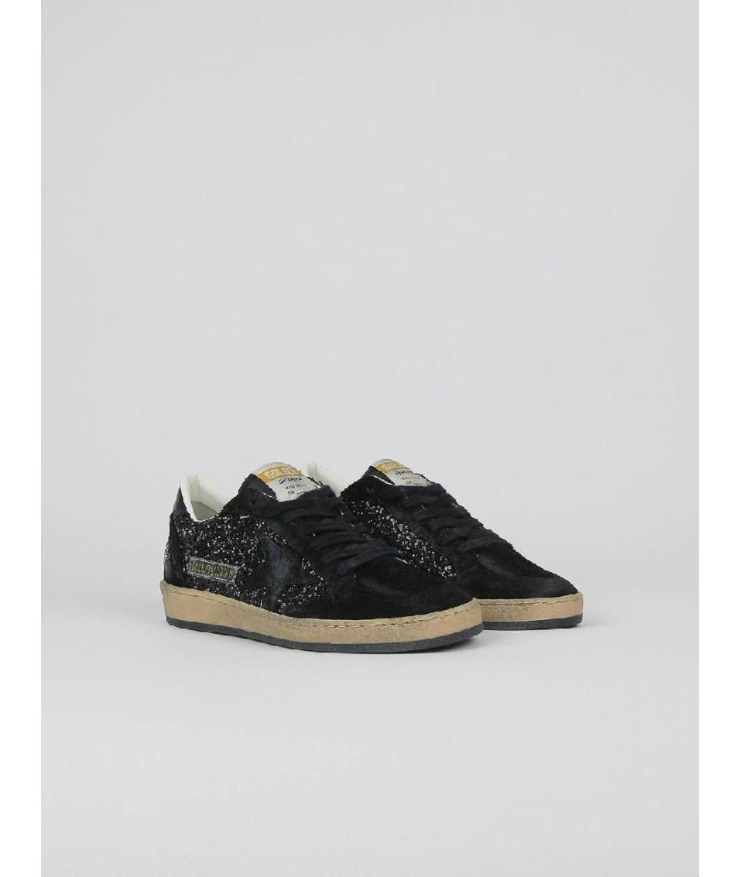 GOLDEN GOOSE DELUXE BRAND Черные замшевые кеды, фото 2