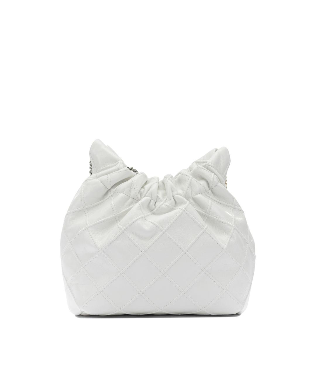 TORY BURCH Белая кожаная сумка через плечо, фото 3