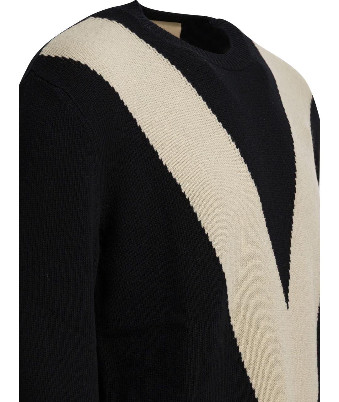 VALENTINO Черный шерстяной джемпер / свитер, фото 4