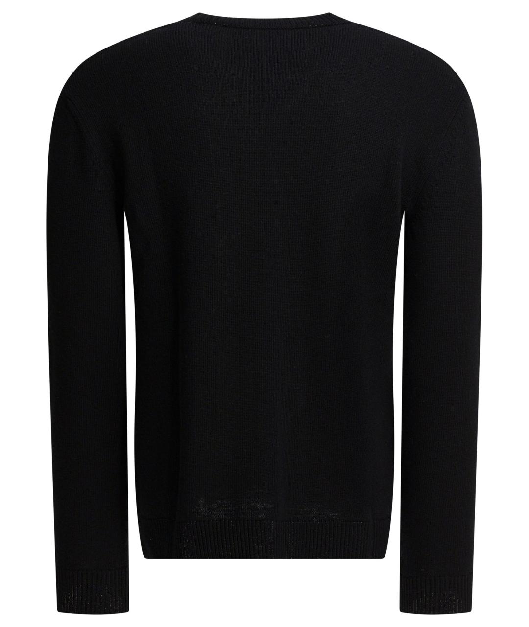 VALENTINO Черный шерстяной джемпер / свитер, фото 2