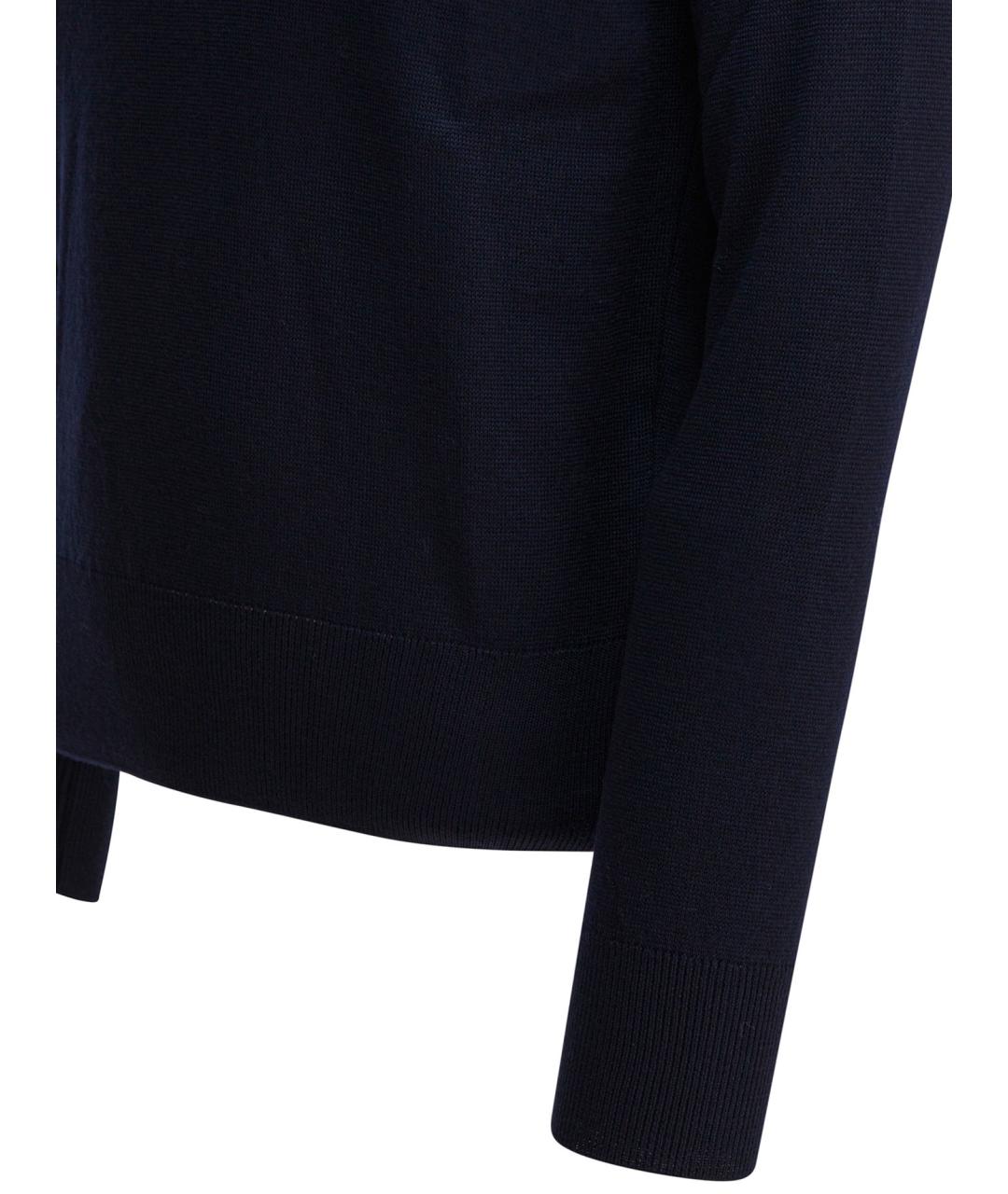 Ami Paris Синий шерстяной джемпер / свитер, фото 4