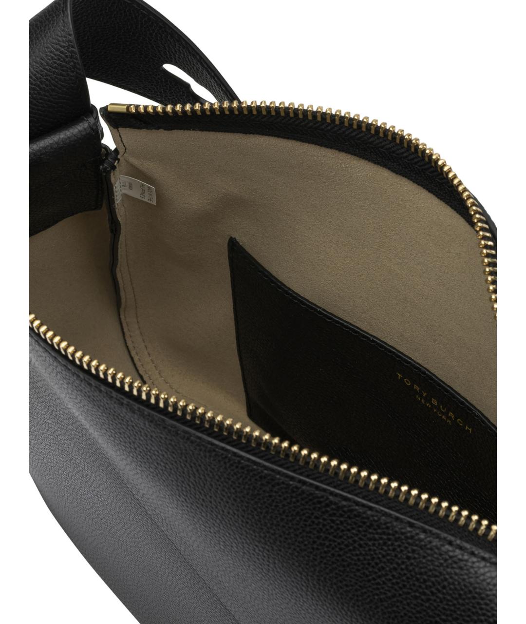 TORY BURCH Черная кожаная сумка через плечо, фото 5