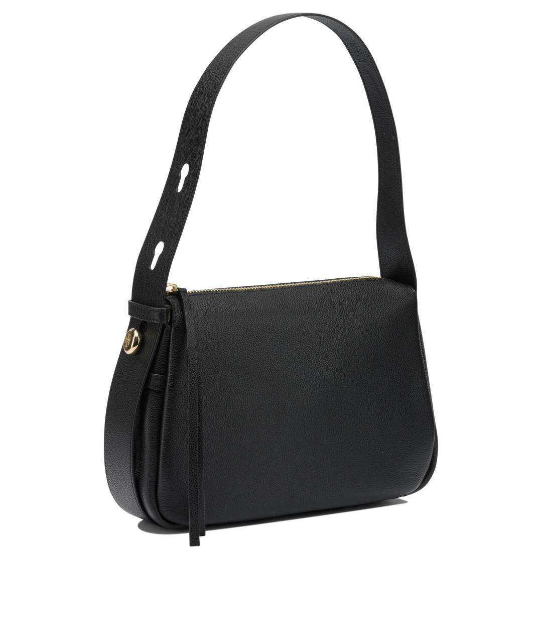 TORY BURCH Черная кожаная сумка через плечо, фото 2