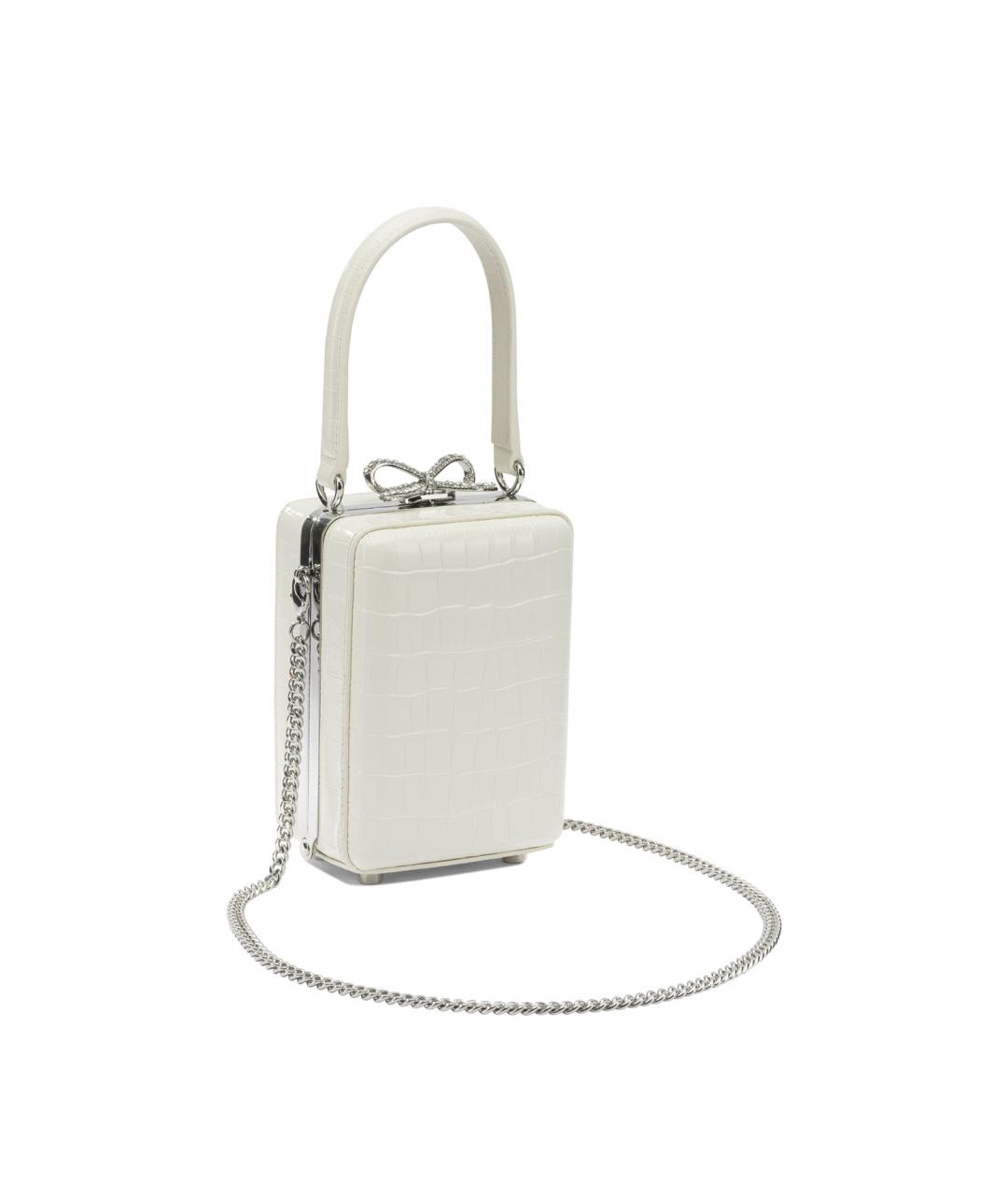 SELF-PORTRAIT Белая кожаная сумка с короткими ручками, фото 2
