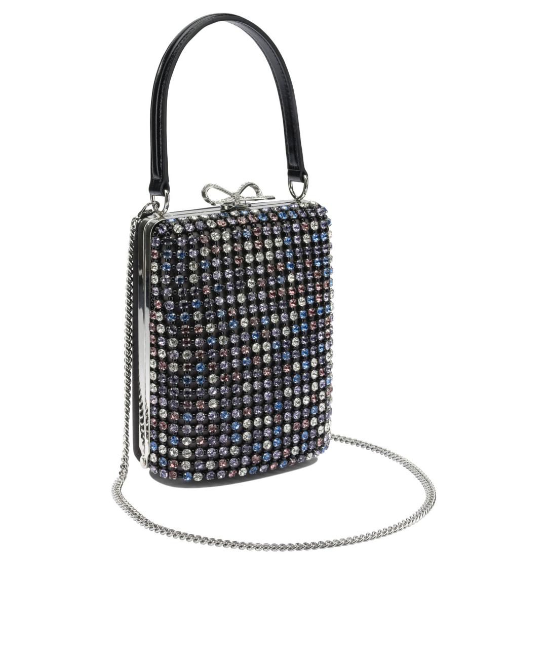 SELF-PORTRAIT Черная тканевая сумка с короткими ручками, фото 2