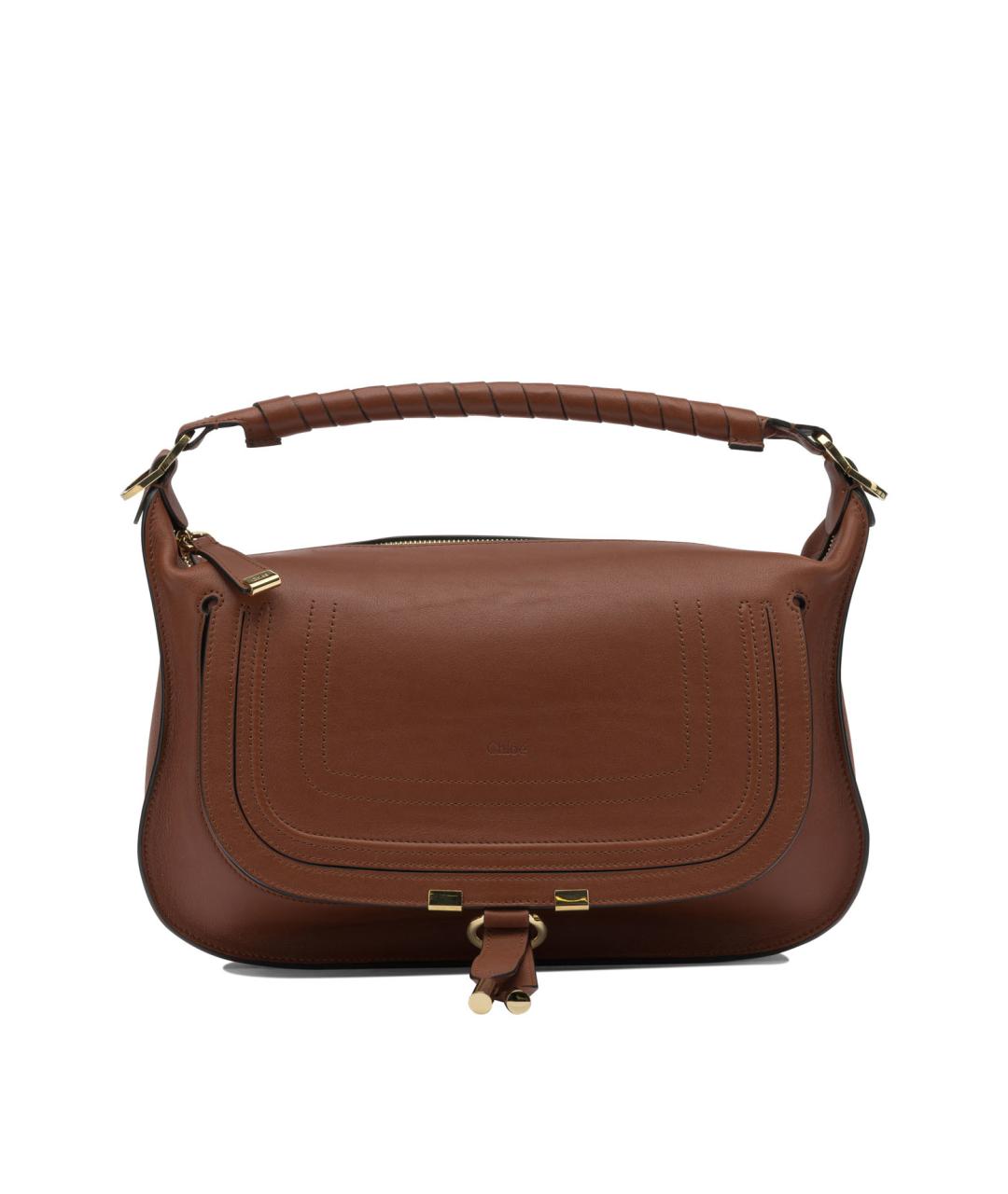 CHLOE Коричневая кожаная сумка через плечо, фото 1