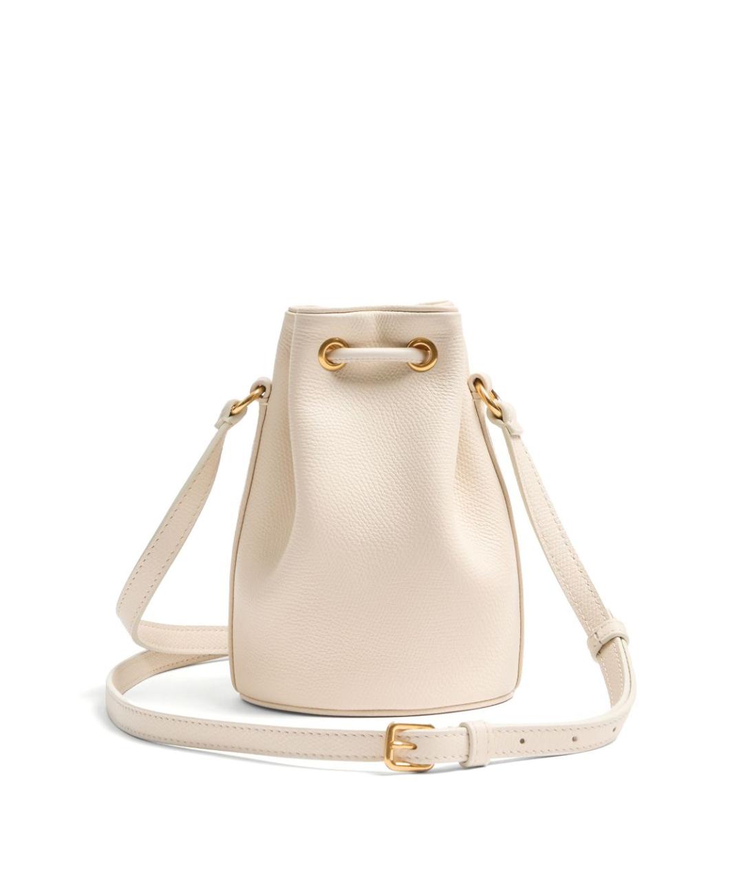 VALENTINO Белая кожаная сумка через плечо, фото 2