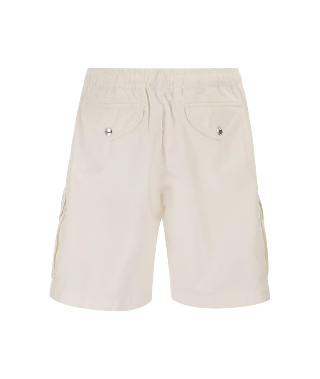BRUNELLO CUCINELLI Белые хлопковые шорты, фото 2
