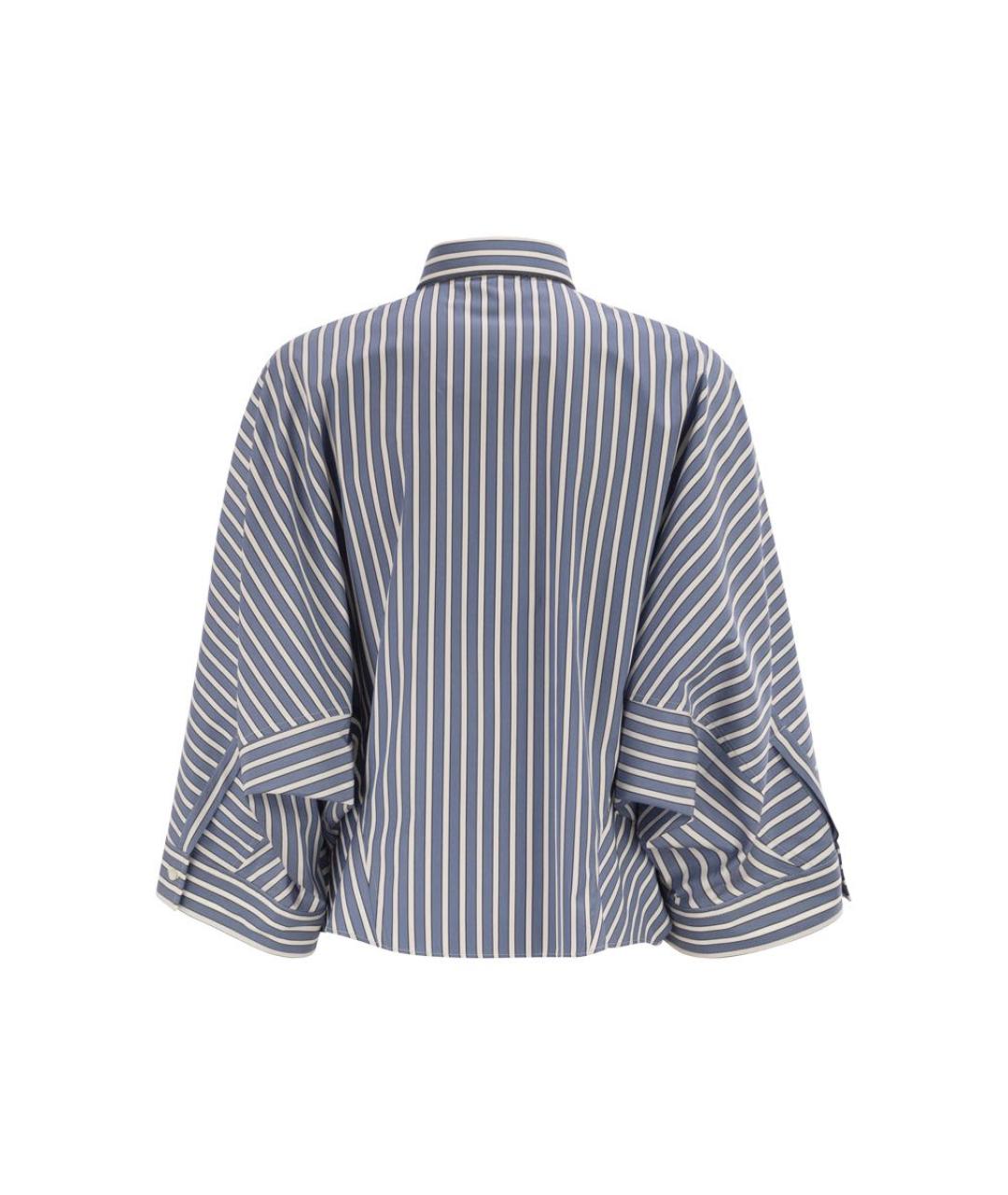 BRUNELLO CUCINELLI Синяя хлопковая рубашка, фото 2