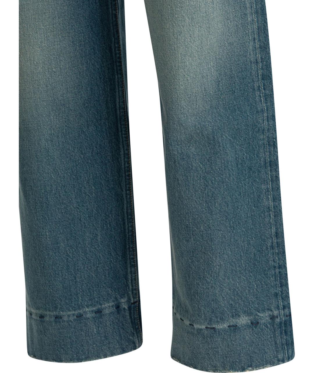 CHLOE Синие хлопковые прямые джинсы, фото 4