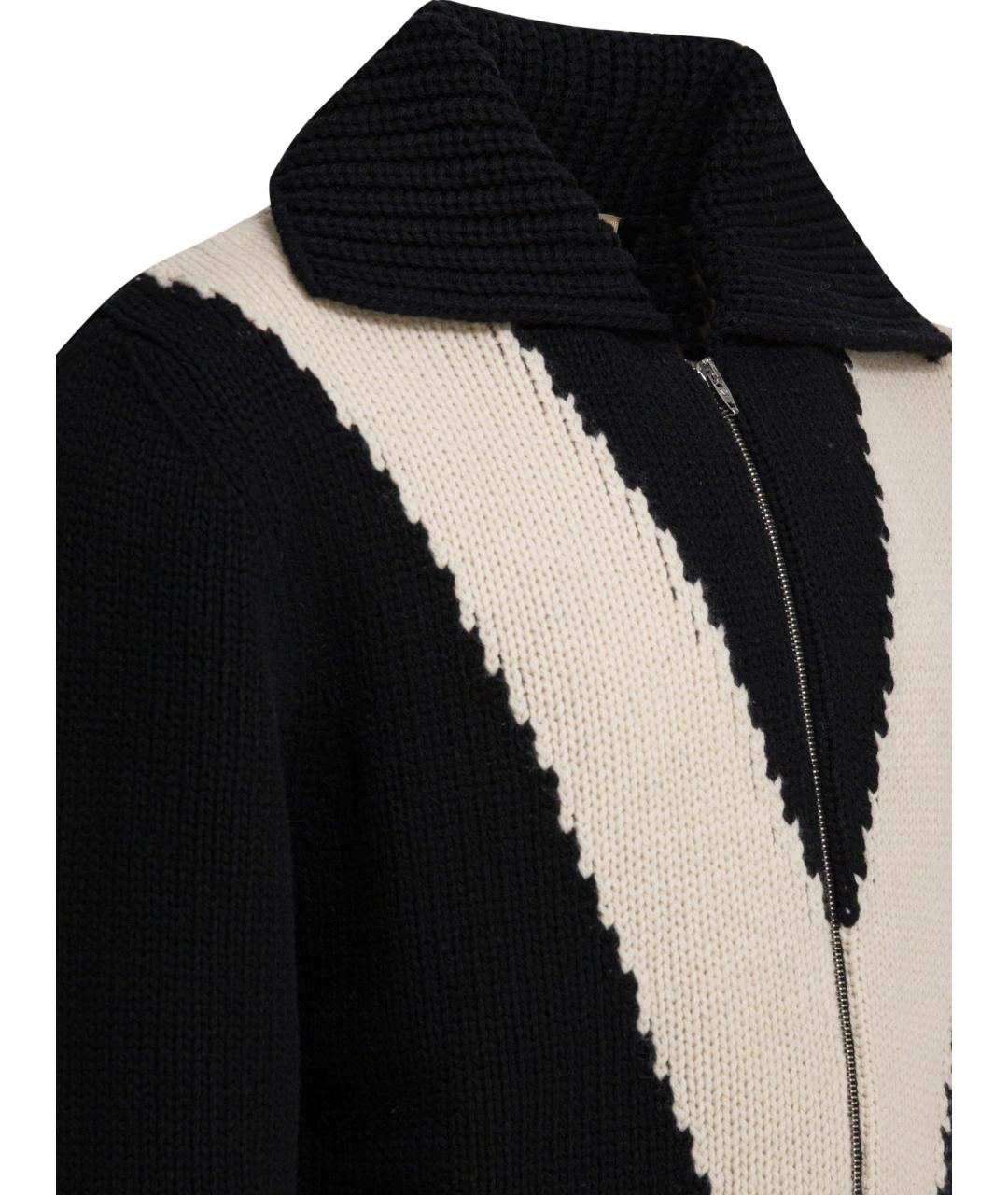 VALENTINO Черный шерстяной кардиган, фото 4