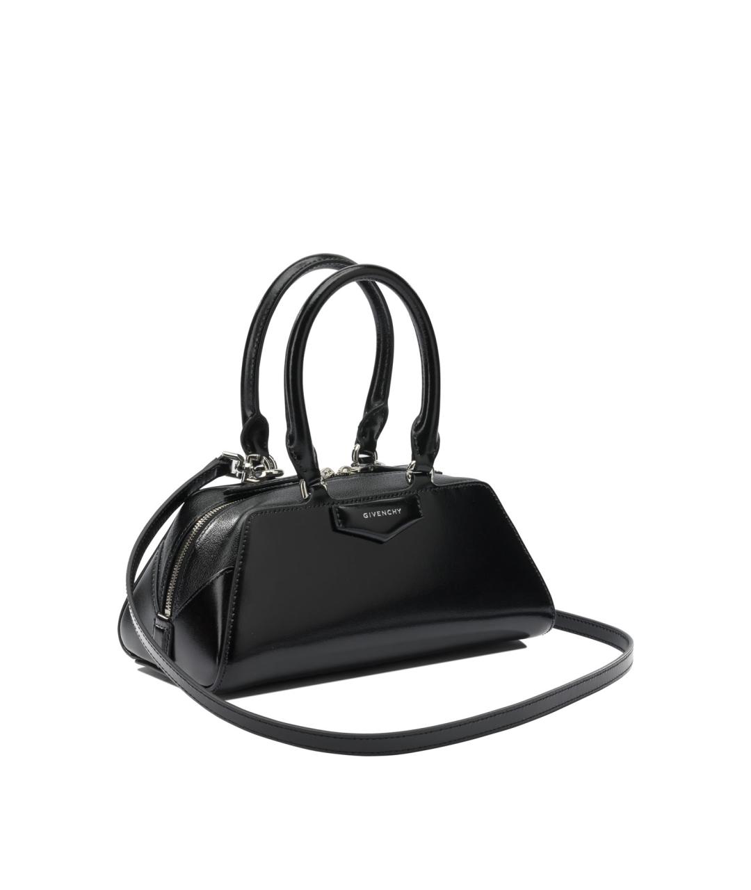 GIVENCHY Черная кожаная сумка тоут, фото 2