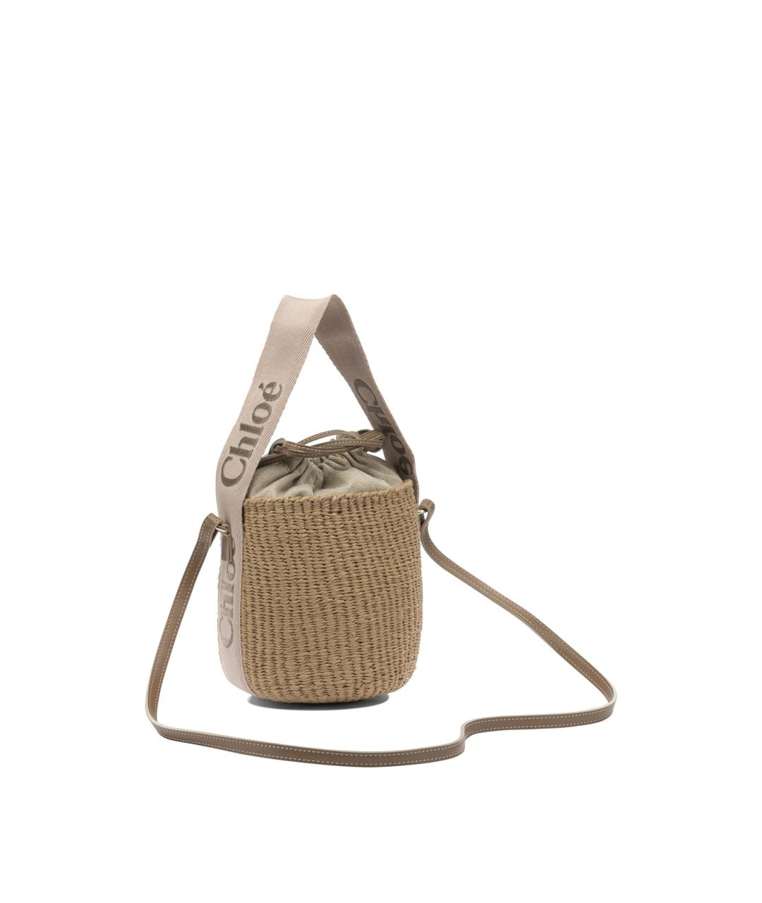 CHLOE Бежевая пелетеная сумка через плечо, фото 2