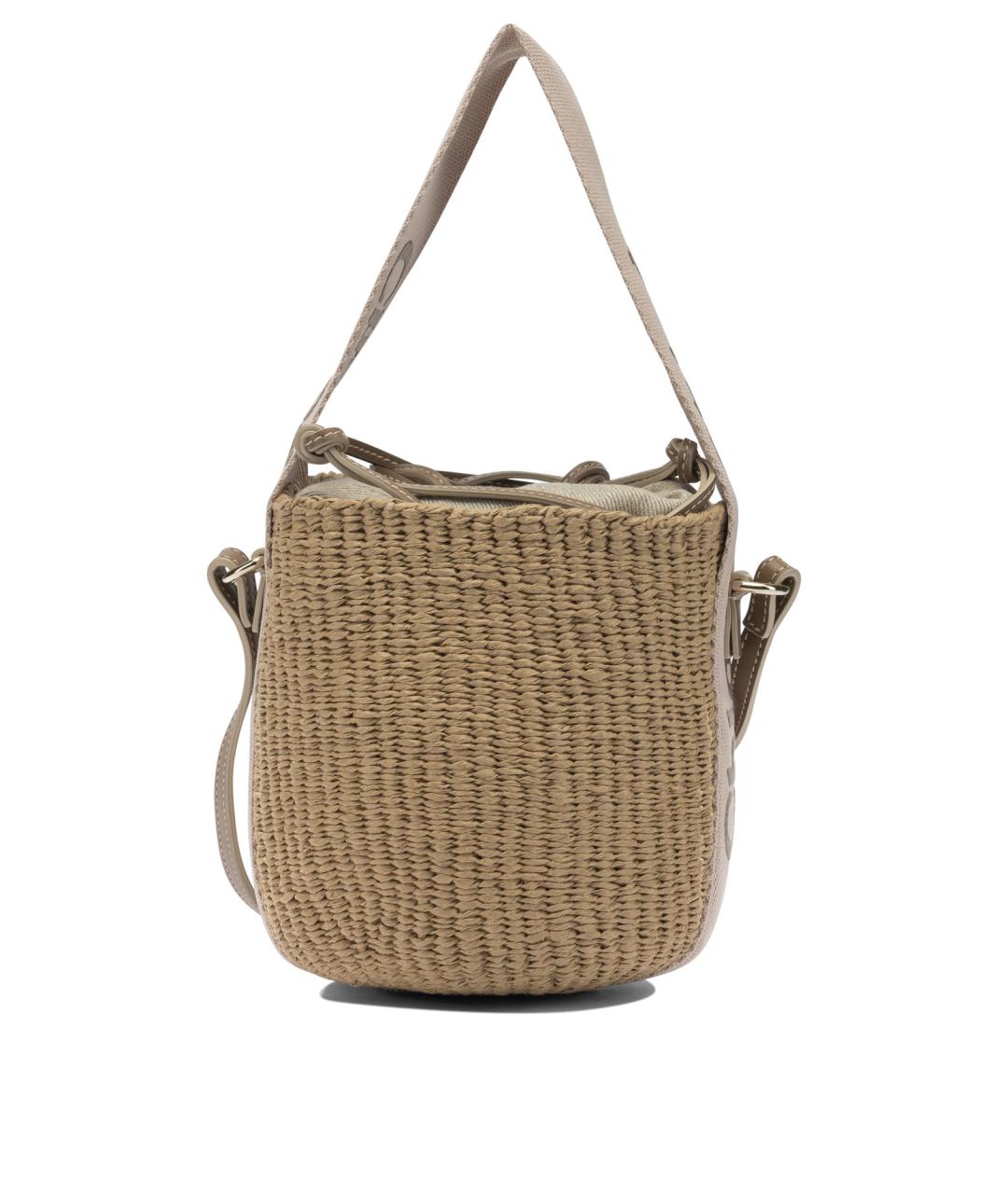 CHLOE Бежевая пелетеная сумка через плечо, фото 3