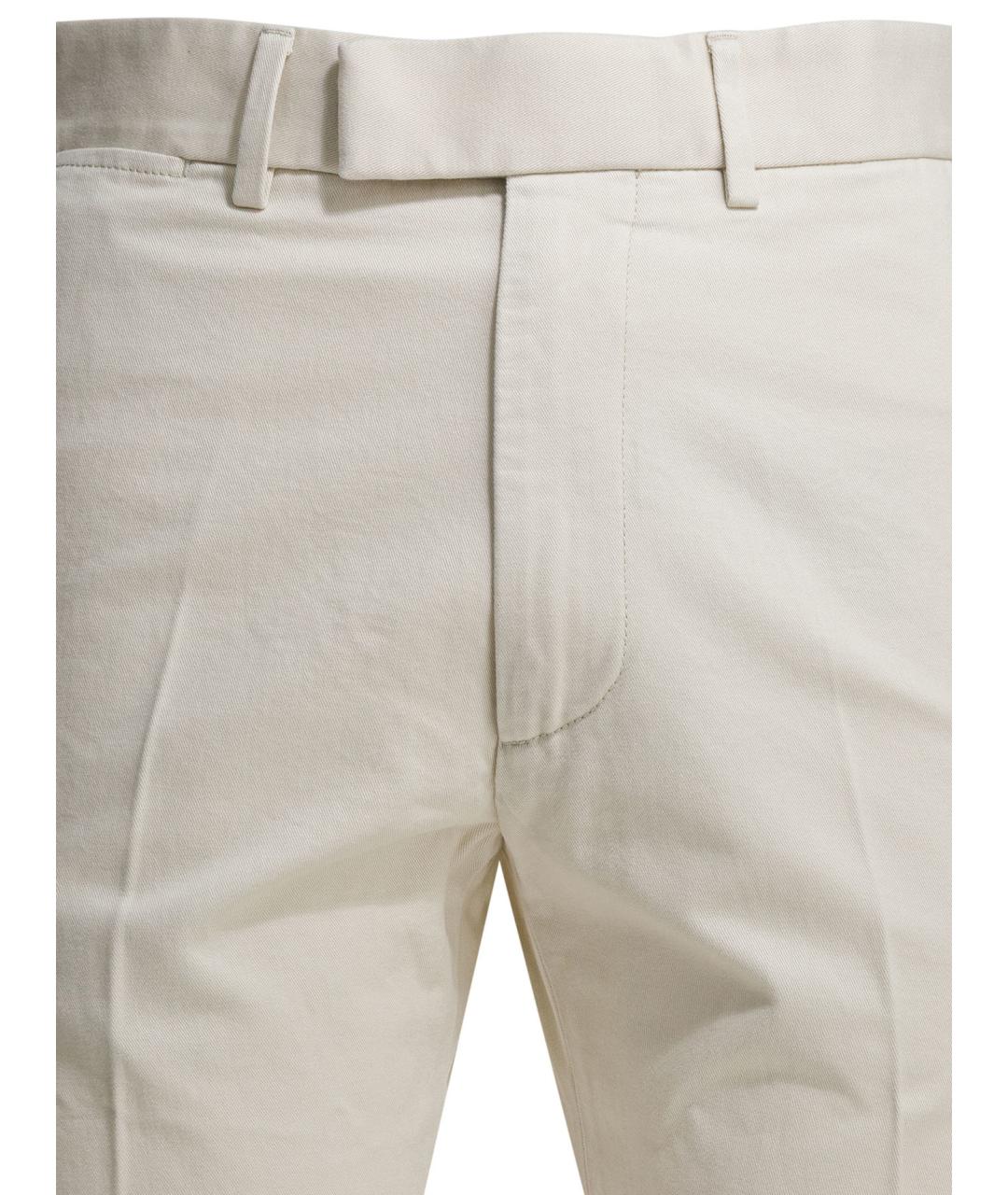 TOM FORD Белые хлопковые повседневные брюки, фото 3