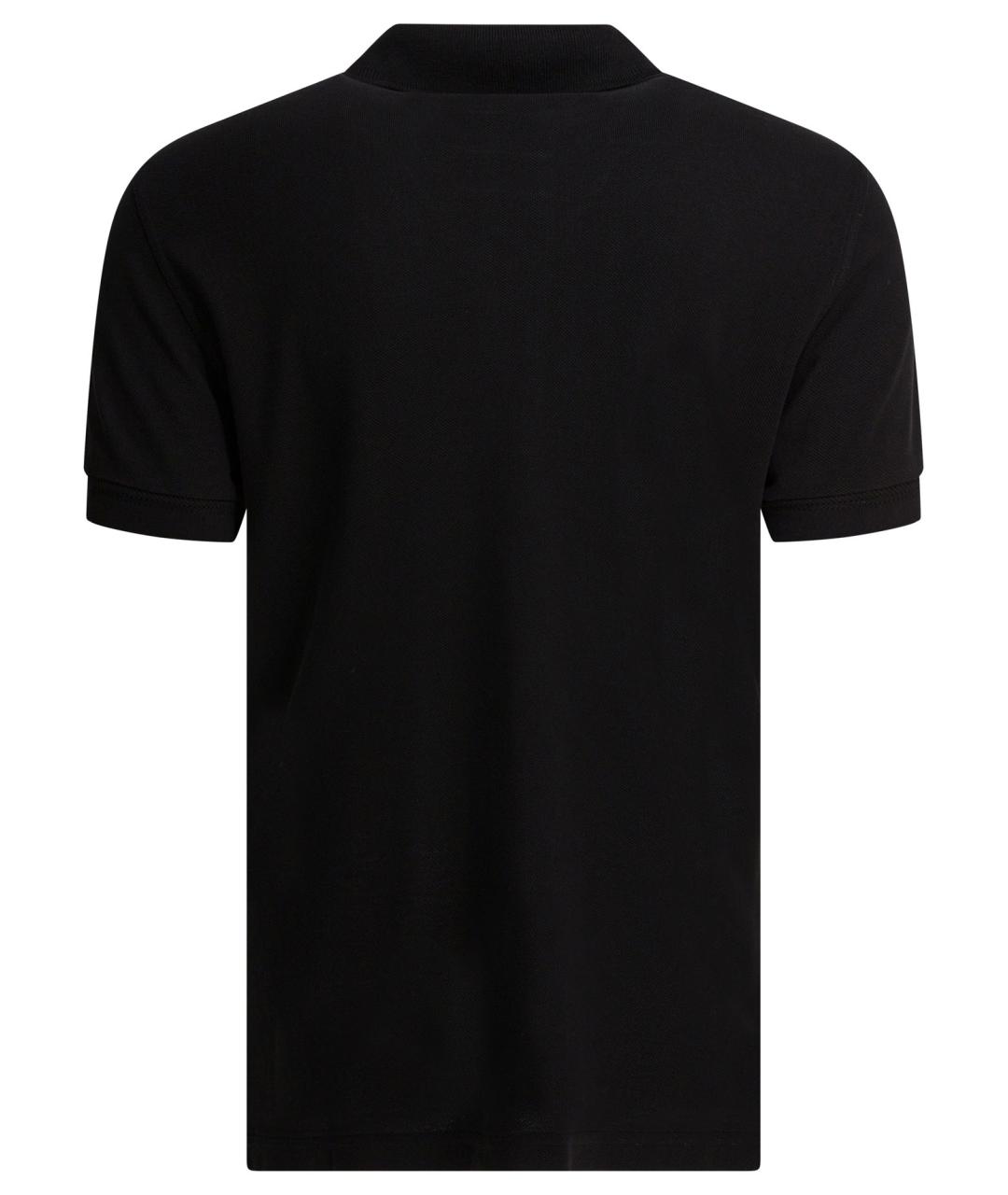 TOM FORD Черное поло с коротким рукавом, фото 2