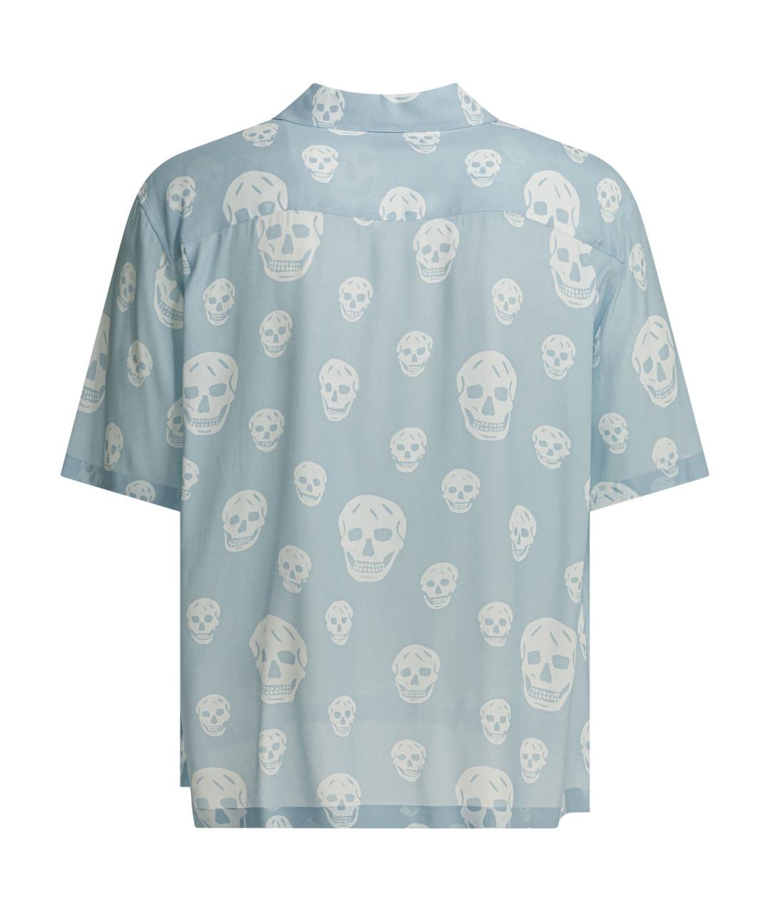 ALEXANDER MCQUEEN Голубая кэжуал рубашка, фото 2