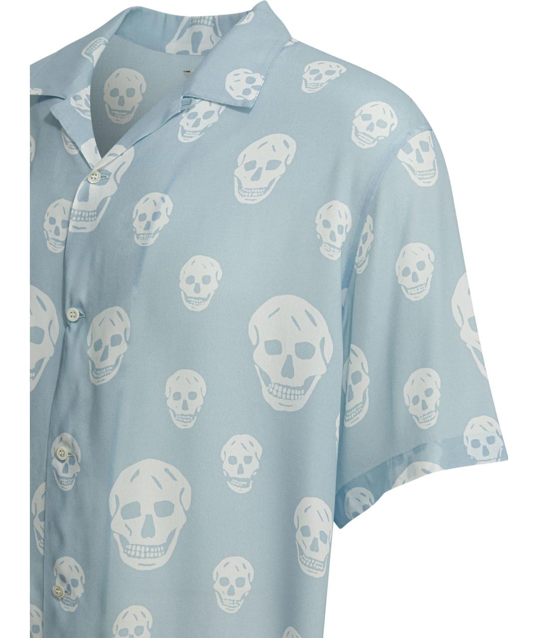 ALEXANDER MCQUEEN Голубая кэжуал рубашка, фото 4